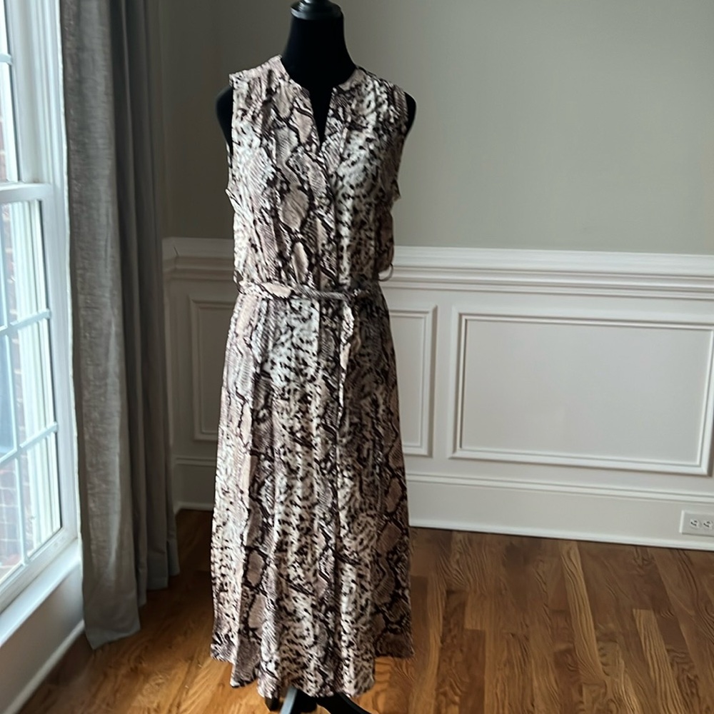 R-Label Snakeskin Print Dress 🤎
